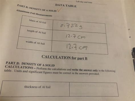 how to measure the thickness of aluminum foil|how to calculate thickness chemistry.